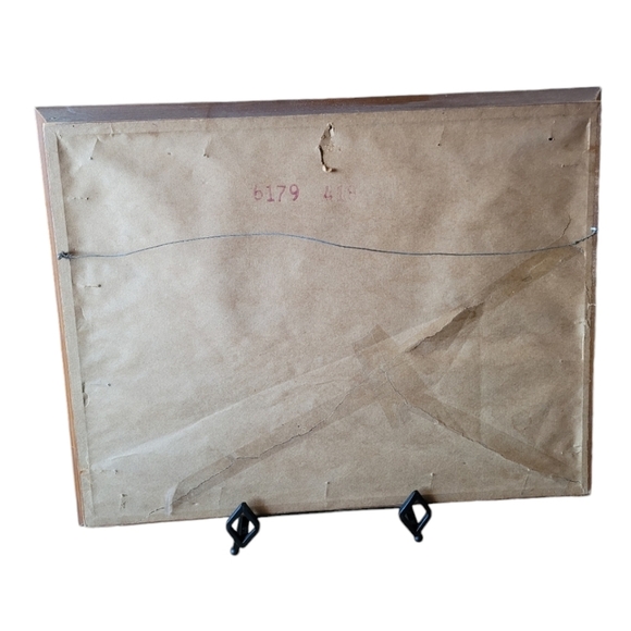 Currier and Ives The Snow Storm Country Farmhouse Scene Framed Picture - Picture 2 of 10